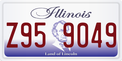 IL license plate Z959049