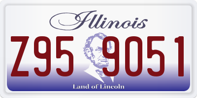 IL license plate Z959051