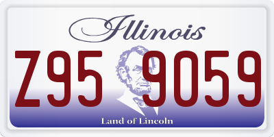 IL license plate Z959059