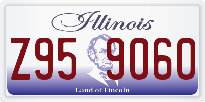 IL license plate Z959060