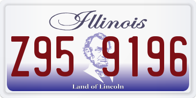 IL license plate Z959196