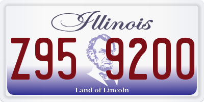 IL license plate Z959200