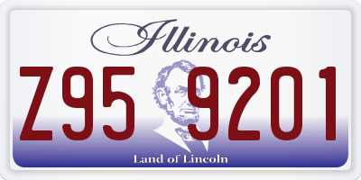 IL license plate Z959201