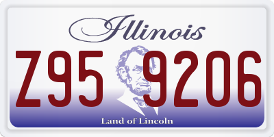 IL license plate Z959206
