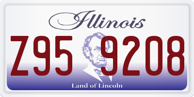 IL license plate Z959208