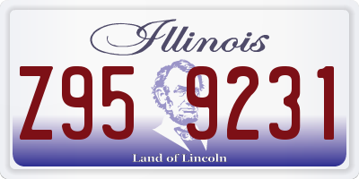 IL license plate Z959231