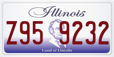 IL license plate Z959232