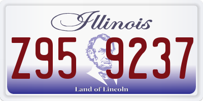 IL license plate Z959237