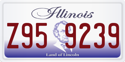 IL license plate Z959239