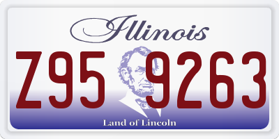 IL license plate Z959263