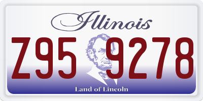 IL license plate Z959278