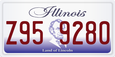 IL license plate Z959280