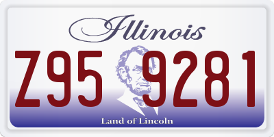 IL license plate Z959281