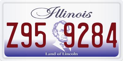 IL license plate Z959284