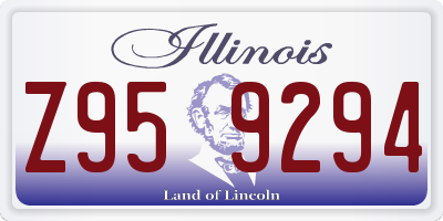 IL license plate Z959294