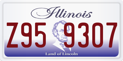 IL license plate Z959307