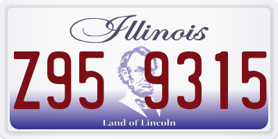 IL license plate Z959315