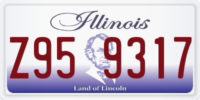 IL license plate Z959317