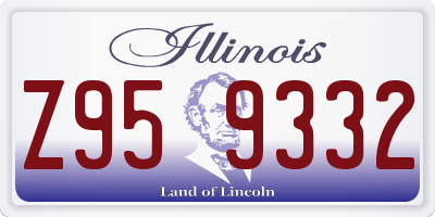 IL license plate Z959332