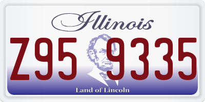 IL license plate Z959335
