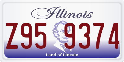 IL license plate Z959374