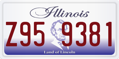 IL license plate Z959381