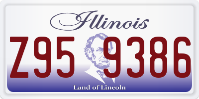 IL license plate Z959386