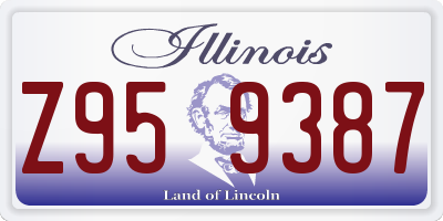 IL license plate Z959387