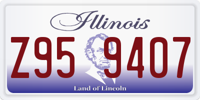 IL license plate Z959407