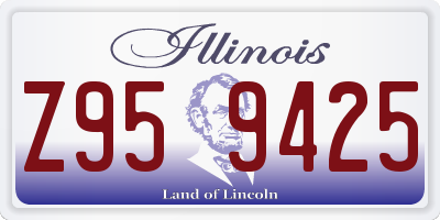 IL license plate Z959425