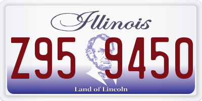 IL license plate Z959450