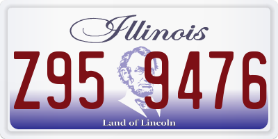 IL license plate Z959476