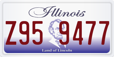 IL license plate Z959477