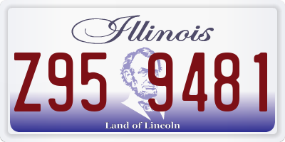 IL license plate Z959481