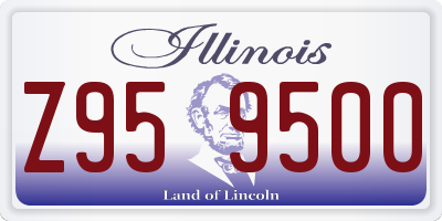 IL license plate Z959500