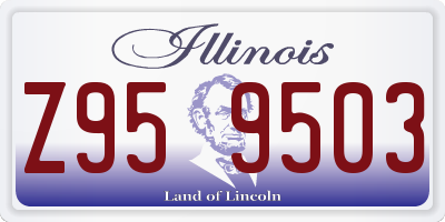 IL license plate Z959503