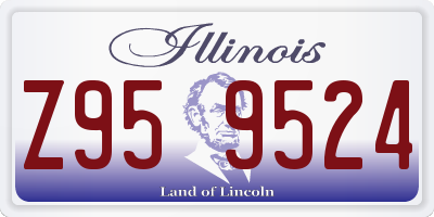 IL license plate Z959524