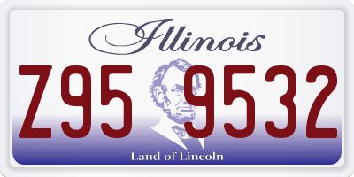 IL license plate Z959532