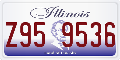 IL license plate Z959536