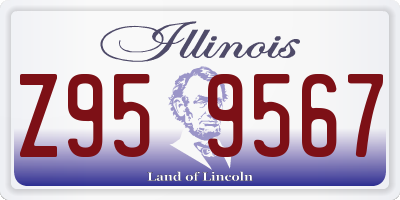 IL license plate Z959567
