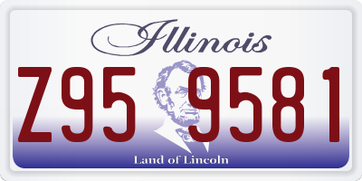 IL license plate Z959581