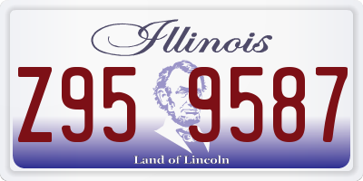 IL license plate Z959587
