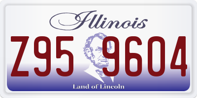 IL license plate Z959604