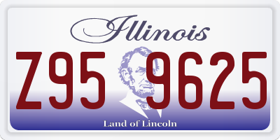 IL license plate Z959625