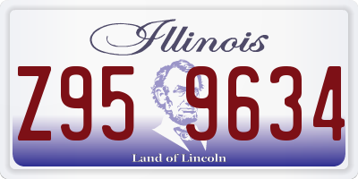 IL license plate Z959634