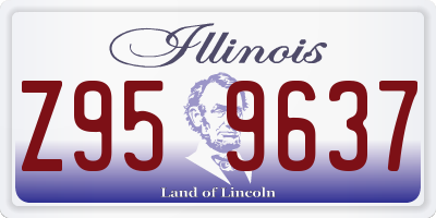 IL license plate Z959637