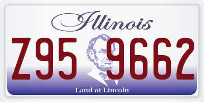 IL license plate Z959662
