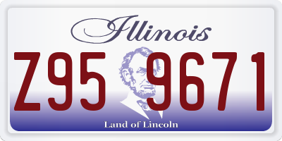 IL license plate Z959671