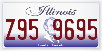 IL license plate Z959695