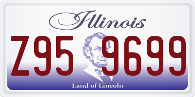 IL license plate Z959699